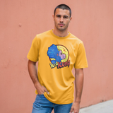 Kid Kong Cartoon Graphic Mustard T-Shirt