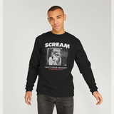 Scream Official 'What's Your Favourite Scary Movie?' Graphic Black Sweatshirt
