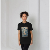 apoh x Ashmolean Museum Kuniyoshi In The Waterfall Graphic Black T-Shirt