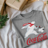 Coca Cola Bear Heather Grey T-Shirt