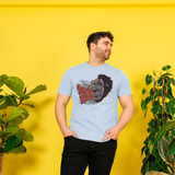Skull Island Kong Graphic Sky Blue T-Shirt