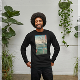 apoh x Ashmolean Museum Hiroshige Landscape Graphic Black Sweatshirt