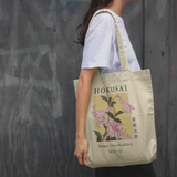 Hokusai Trumpet Lilies Natural Tote Bag