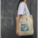 apoh x Ashmolean Hiroshige Sea Graphic Natural Tote Bag