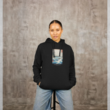 apoh x Ashmolean Hiroshige Sea Graphic Black Hoodie