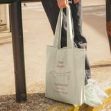 Picasso Sausage Dog Natural Tote Bag