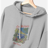 Saint Tropez Vacances Graphic Print Heather Grey Hoodie