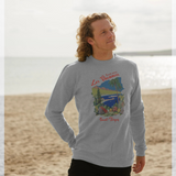 Saint Tropez Vacances Graphic Print Heather Grey Sweatshirt
