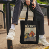 Cézanne Still Apples Black Tote Bag