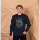Saint Tropez Vacances Graphic Print Navy Blue Sweatshirt