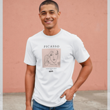 Picasso Woman with Dove White T-Shirt