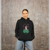 Frida Kahlo Jungle  Black Hoodie