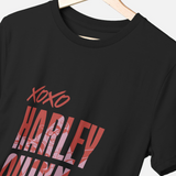 Harley Quinn Love XOXO DC Comics Graphic Black T-Shirt