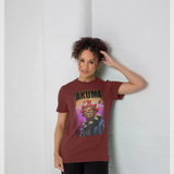 Street Fighter Akuma Neon Art Red Wine T-Shirt