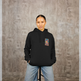 Frida Kahlo Chest Portrait Black Hoodie