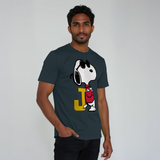 Peanuts Joe Cool Snoopy Retro Sports Classic Denim Blue T-Shirt