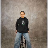 Horrorline Gorgon Scare Graphic Black Hoodie