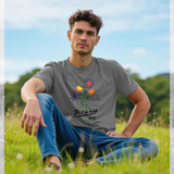APOH Picasso Flowers Graphic Heather Grey T-Shirt
