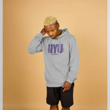 New York University Script Graphic Grey Hoodie