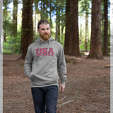 apoh United States Stars Graphic Grey Hoodie