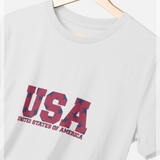 apoh United States Stars Graphic White T-Shirt