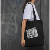 Wallace & Gromit Feathers McGraw Caught Graphic Black Tote Bag