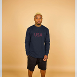 apoh USA Logo Graphic Navy Sweatshirt