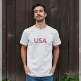 apoh USA Logo Graphic White T-Shirt