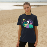 Peanuts Snoopy Summer Surfing Longboard Classic Navy Blue