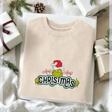 The Grinch Official Merry Christmas Graphic Cream Sweatshirt