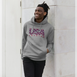 apoh USA Stars & Stripes Graphic Grey Hoodie
