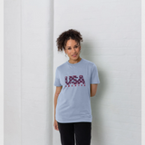 apoh USA Stars & Stripes Graphic Blue T-Shirt