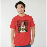 Elf 'Santa's Coming!' Graphic Red T-Shirt