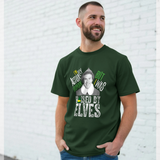 Elf 'I'm Actually Human' Graphic Green T-Shirt