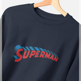 Superman Official Logo Graphic Navy Sweatshirt