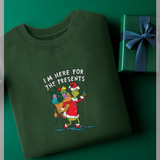 The Grinch Here For The Presents Graphic Green Sweatshirt