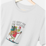 The Grinch Here For The Presents Graphic White T-Shirt