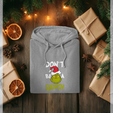 Official Don't Be A Grinch Graphic Grey Hoodie