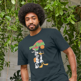 Space Jam Official Bugs & Daffy Graphic Dark Blue T-Shirt