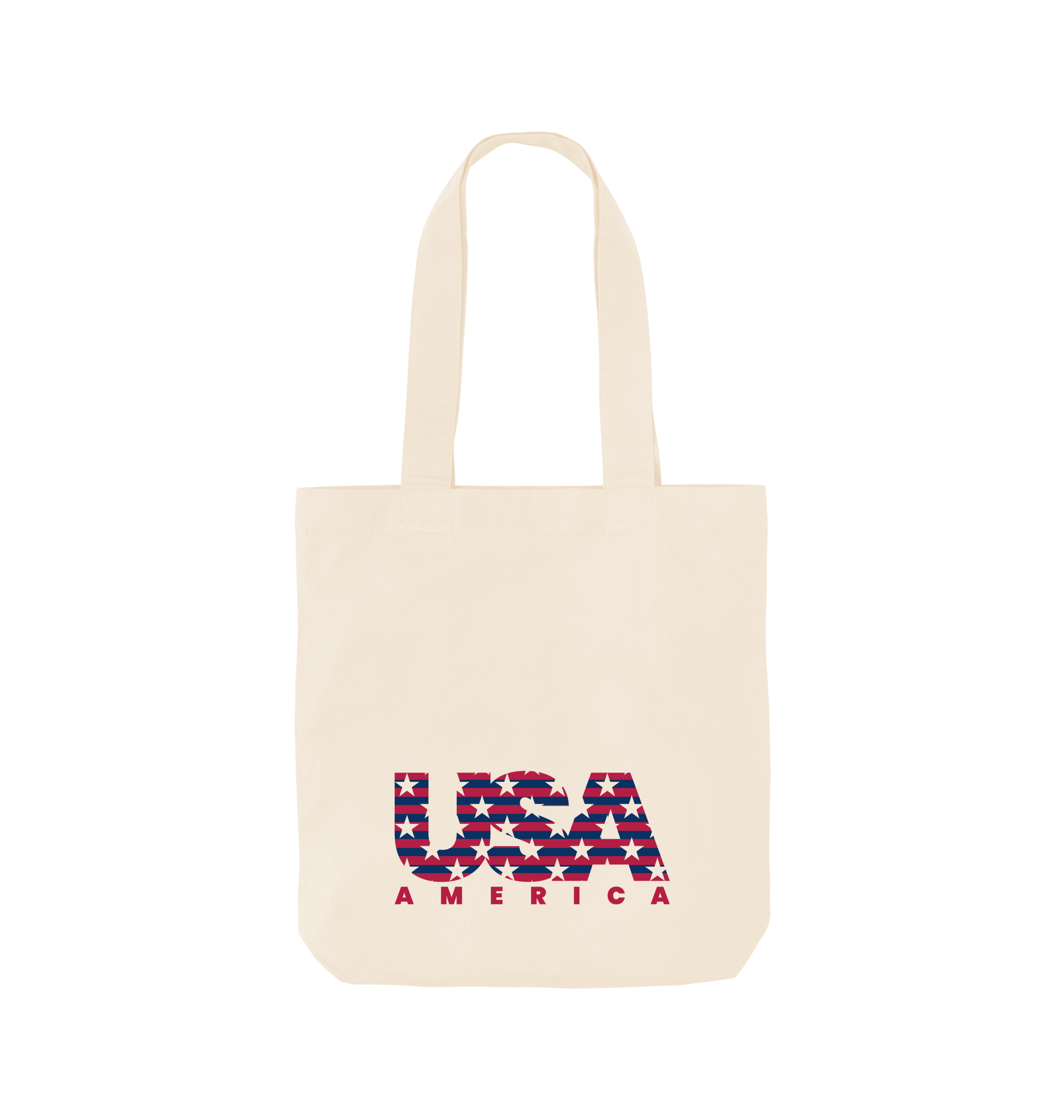 Natural Printed Bag Front