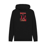 Black Printed Hoody Front