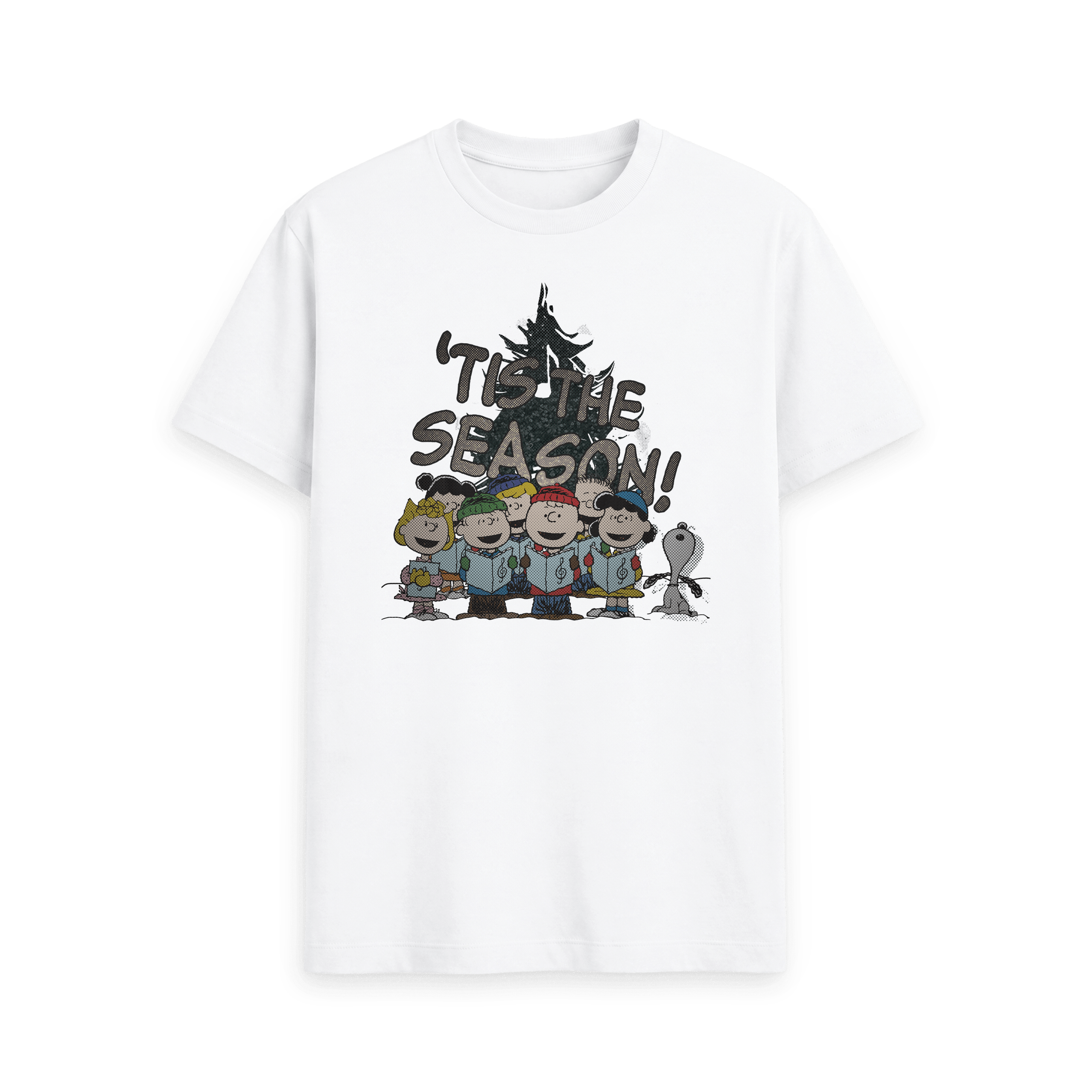 White Printed T-shirt Front