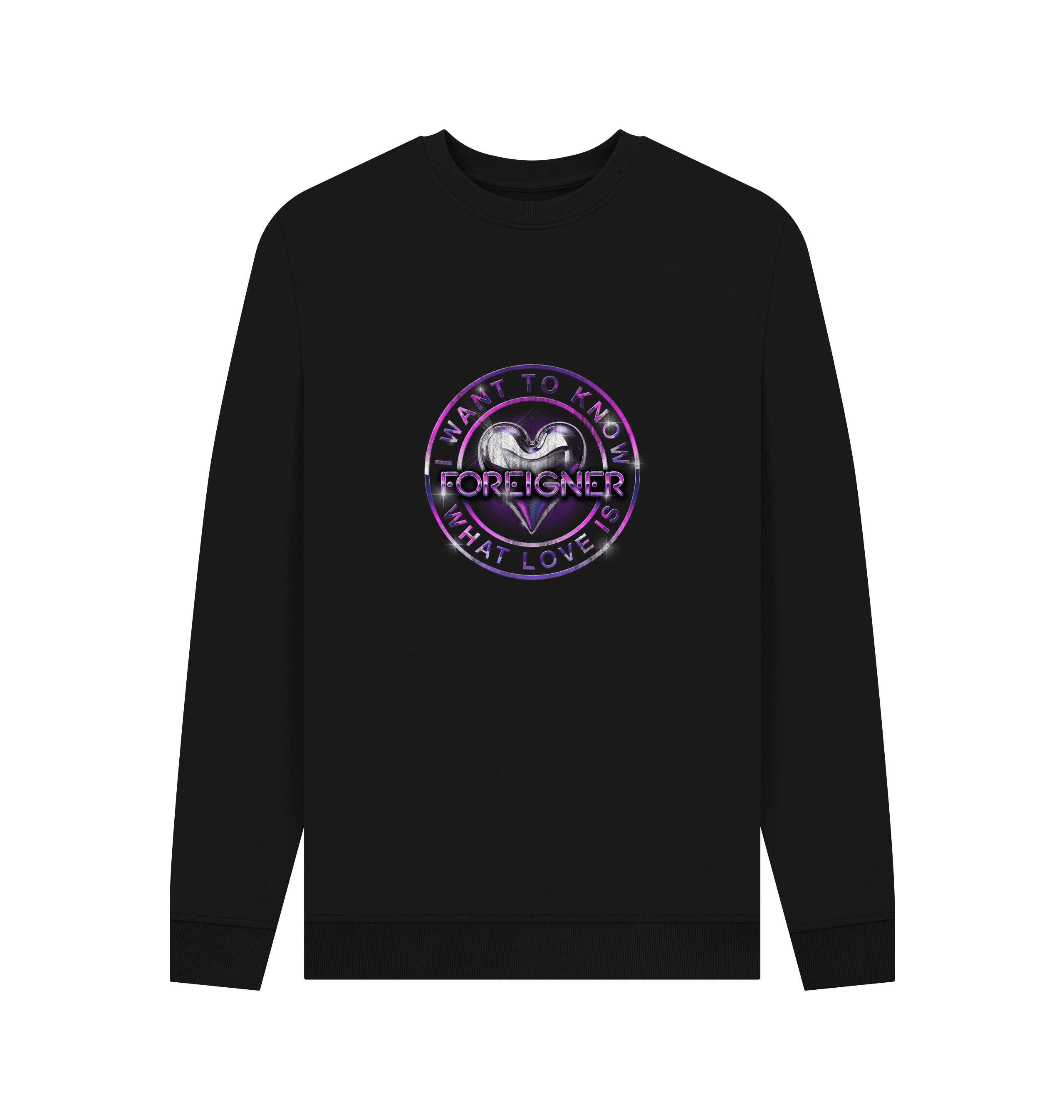 Black Printed Sweater