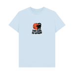 Sky Blue Printed T-shirt Front