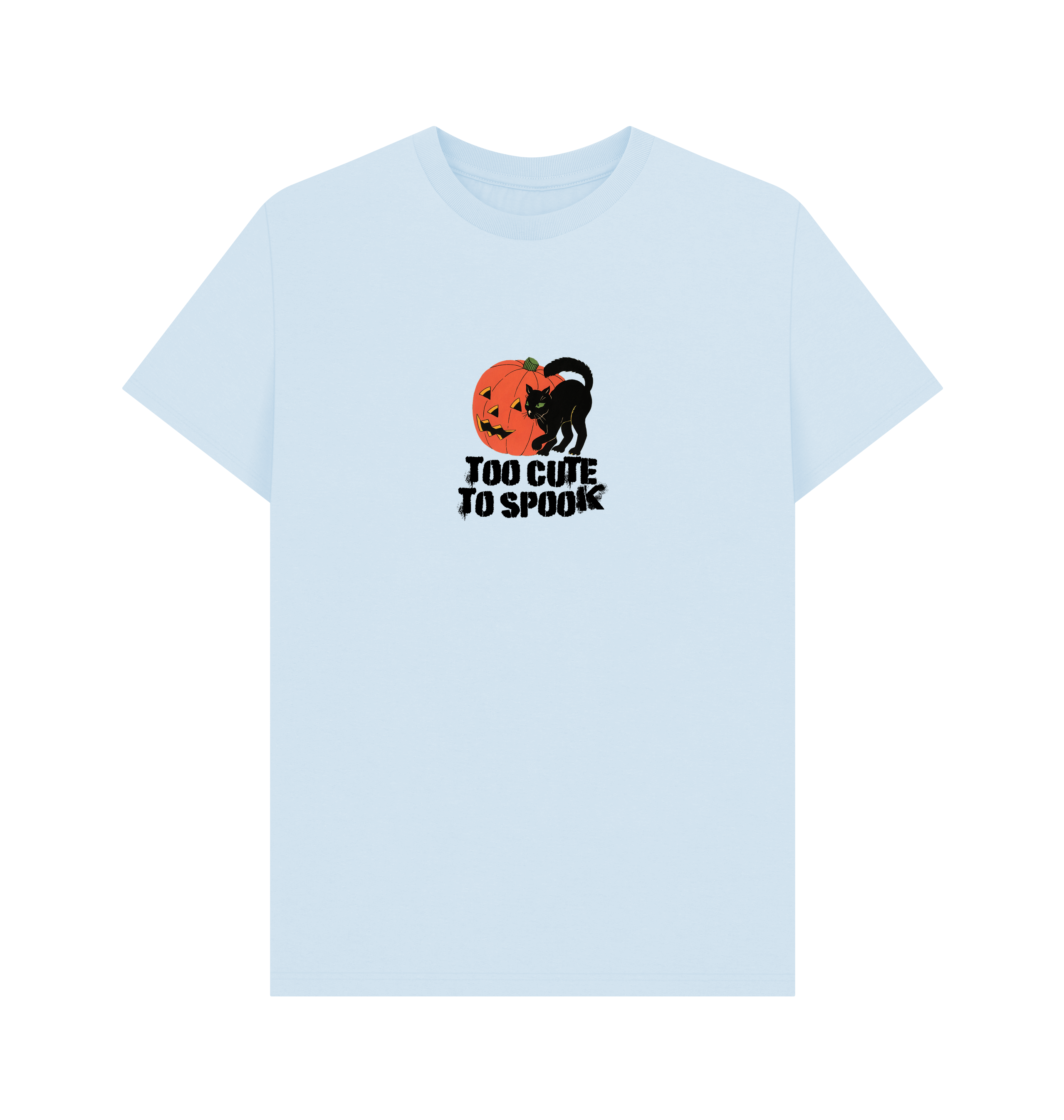 Sky Blue Printed T-shirt Front