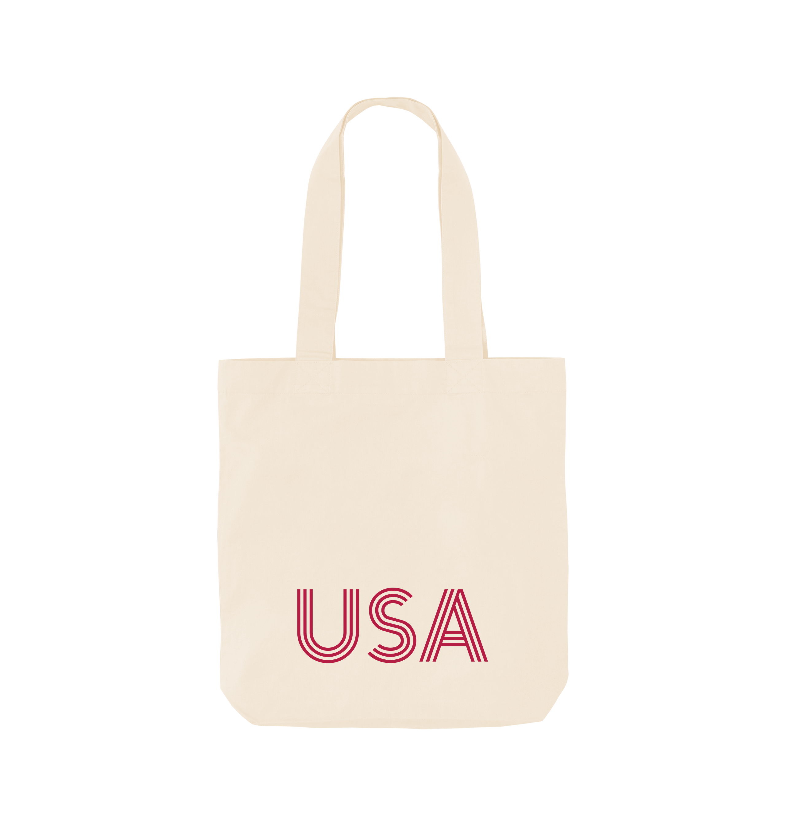 Natural Printed Bag Front