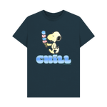 Denim Blue Printed T-shirt Front