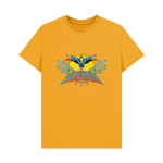 Mustard Printed T-shirt Front