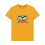 Mustard Printed T-shirt Front