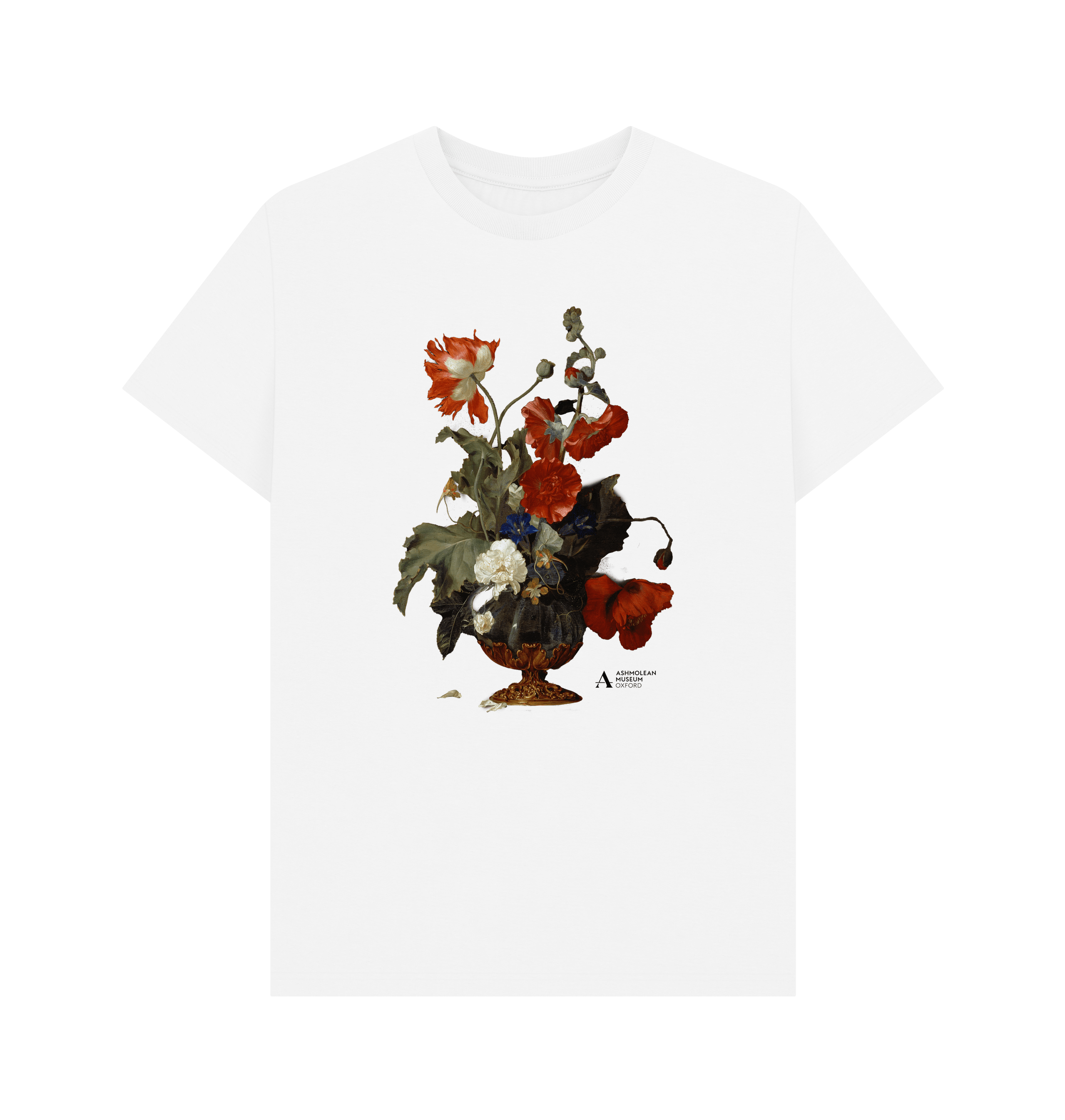 White Printed T-shirt Front